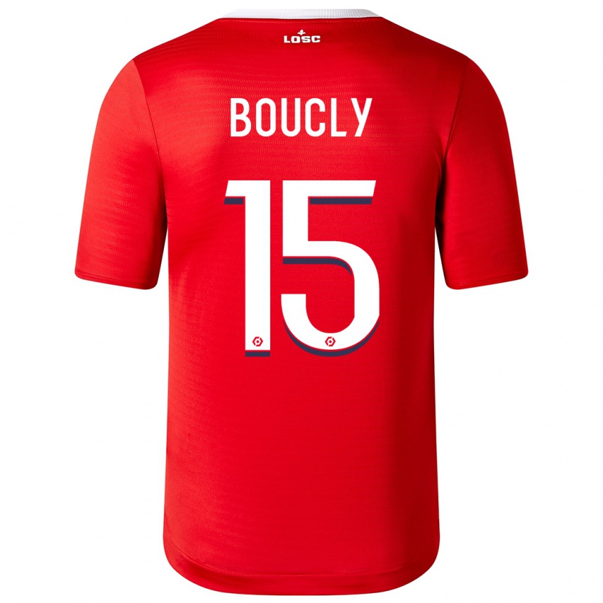 Enfant Maillot Maite Boucly #15 Rouge Tenues Domicile 2023/24 T-Shirt Belgique