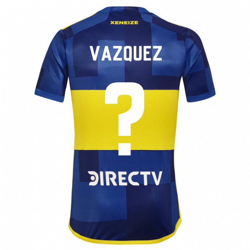 Kinderen Luis Vazquez #0 Donkerblauw Geel Thuisshirt Thuistenue 2023/24 T-Shirt België