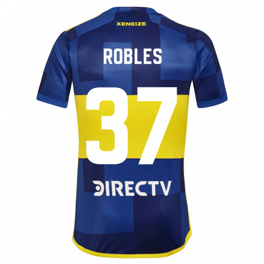 Kinder Sebastian Diaz Robles #37 Dunkelblau Gelb Heimtrikot Trikot 2023/24 T-Shirt Belgien