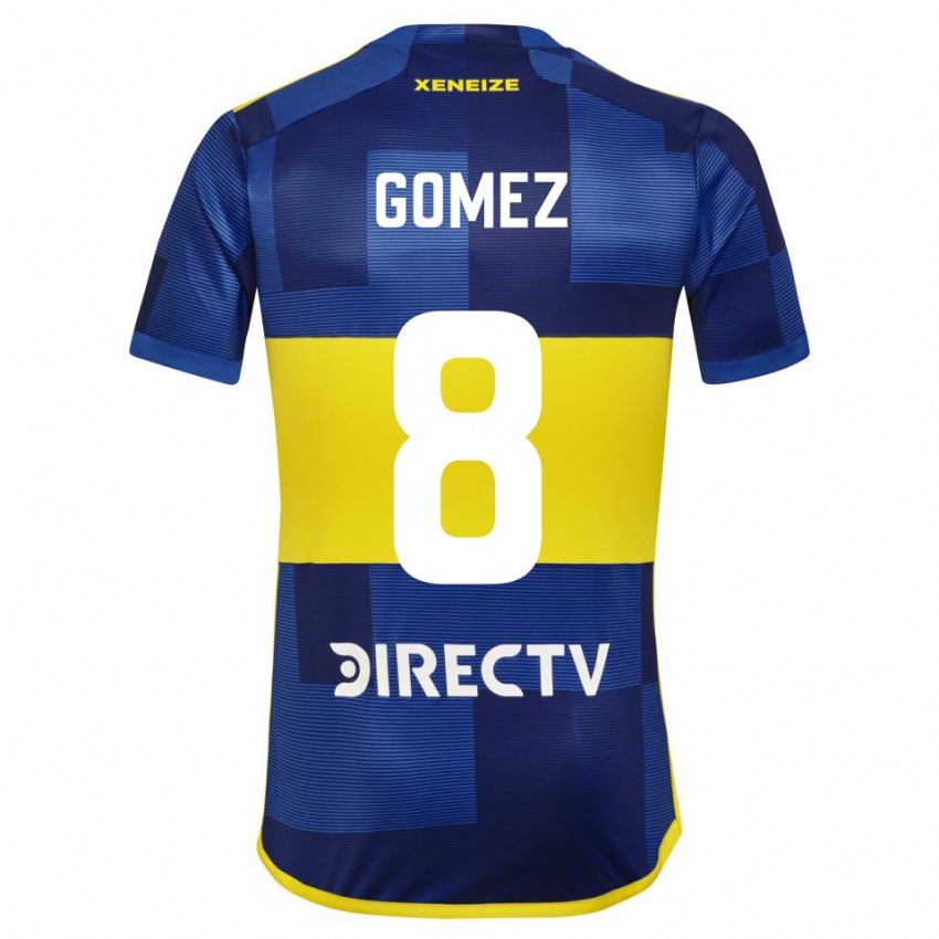 Kinderen Camila Gomez Ares #8 Donkerblauw Geel Thuisshirt Thuistenue 2023/24 T-Shirt België