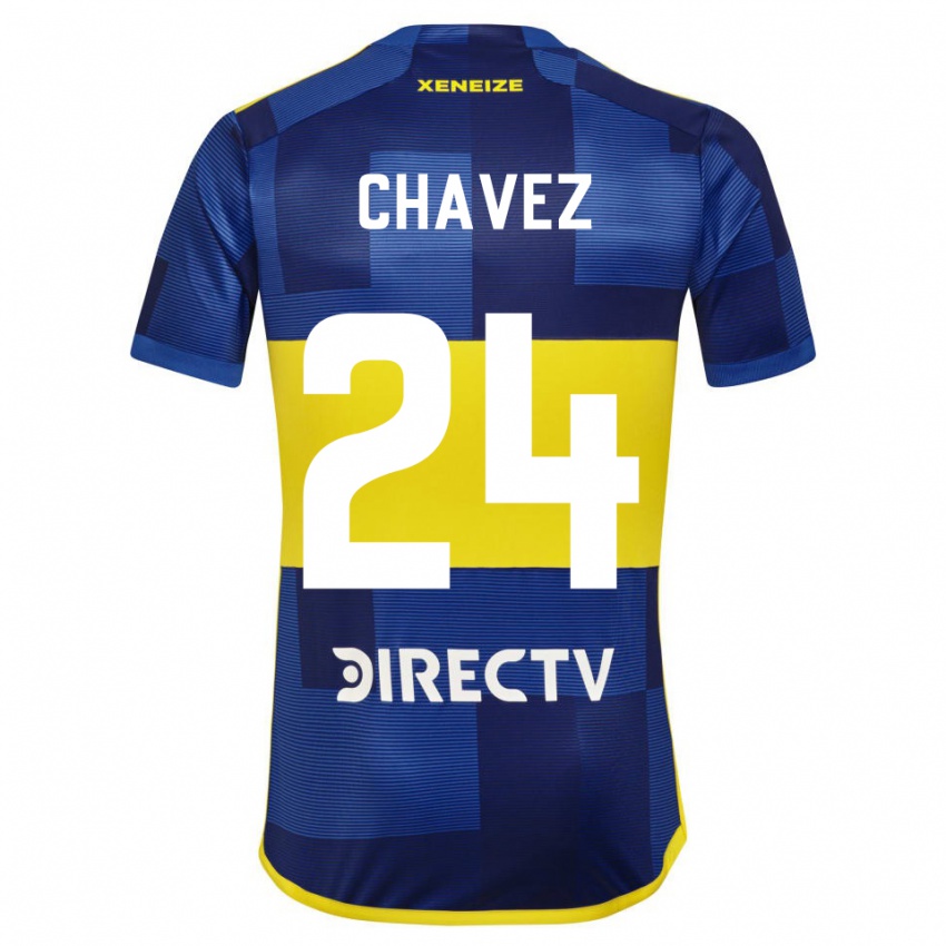 Kinder Gabriela Chavez #24 Dunkelblau Gelb Heimtrikot Trikot 2023/24 T-Shirt Belgien