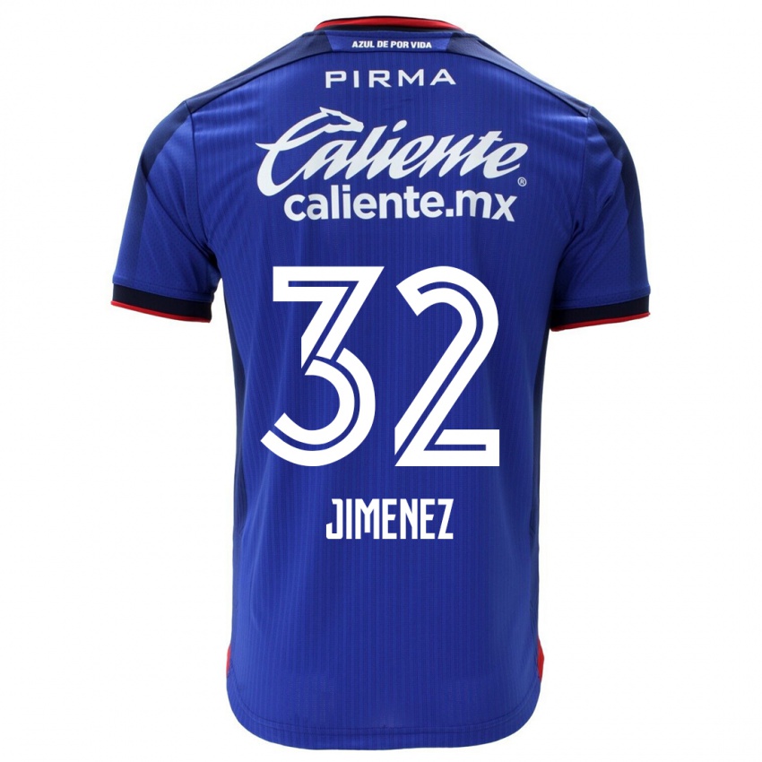 Kinder Cristian Jimenez #32 Blau Heimtrikot Trikot 2023/24 T-Shirt Belgien
