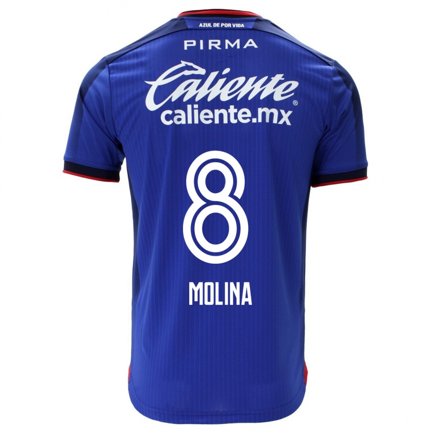 Kinder Dalia Molina #8 Blau Heimtrikot Trikot 2023/24 T-Shirt Belgien