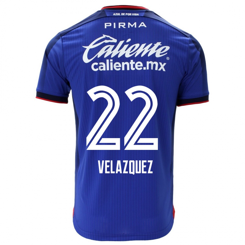 Kinder Hireri Velazquez #22 Blau Heimtrikot Trikot 2023/24 T-Shirt Belgien