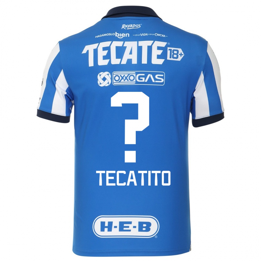 Kinderen Tecatito #0 Blauw Wit Thuisshirt Thuistenue 2023/24 T-Shirt België