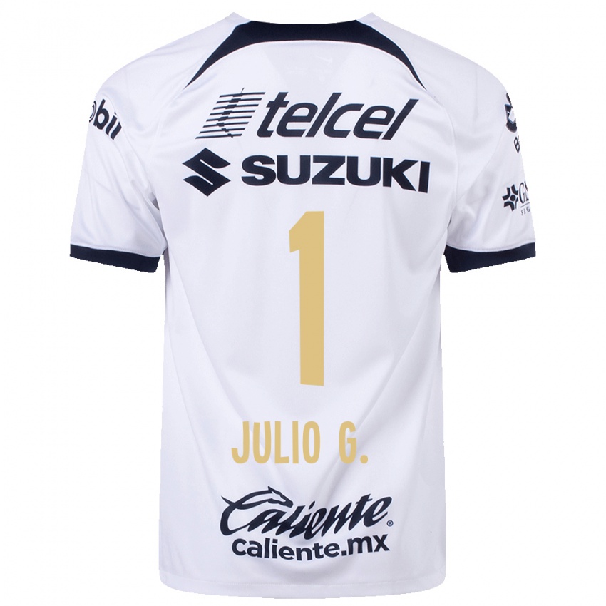 Enfant Maillot Julio González #1 Blanc Tenues Domicile 2023/24 T-Shirt Belgique