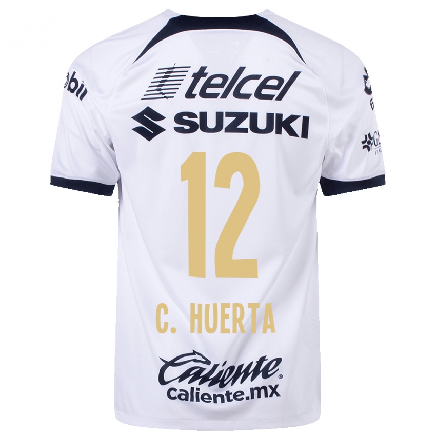 Kinder César Huerta #12 Weiß Heimtrikot Trikot 2023/24 T-Shirt Belgien