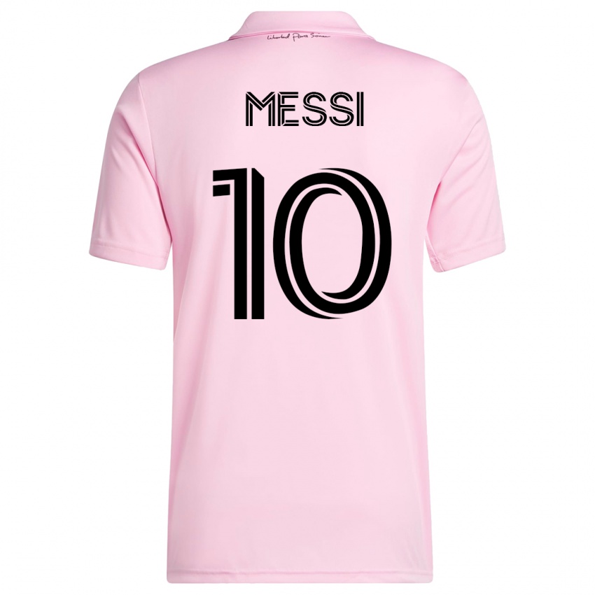 Kinder Lionel Messi #10 Rosa Heimtrikot Trikot 2023/24 T-Shirt Belgien