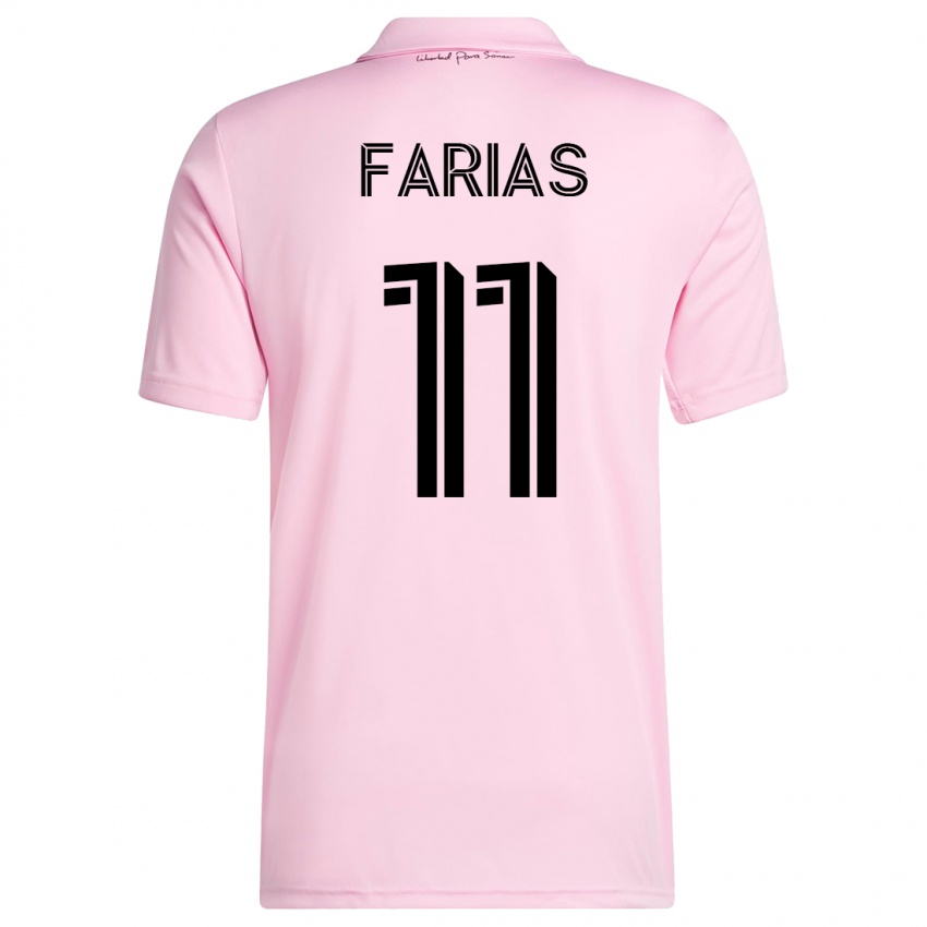 Kinder Facundo Farías #11 Rosa Heimtrikot Trikot 2023/24 T-Shirt Belgien