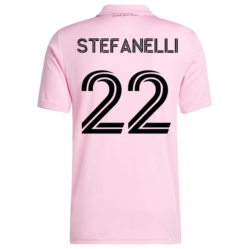 Kinder Nicolás Stefanelli #22 Rosa Heimtrikot Trikot 2023/24 T-Shirt Belgien