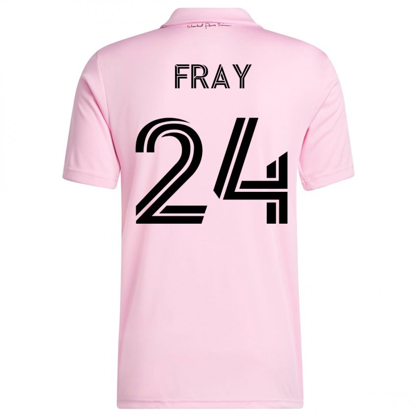 Kinder Ian Fray #24 Rosa Heimtrikot Trikot 2023/24 T-Shirt Belgien