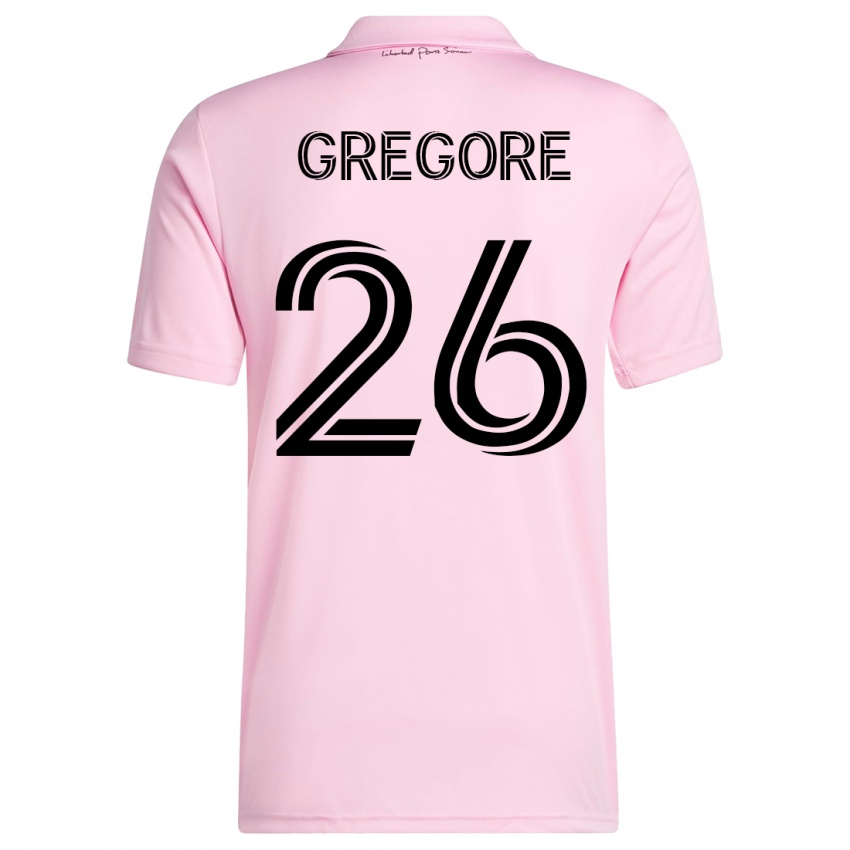 Kinder Gregore #26 Rosa Heimtrikot Trikot 2023/24 T-Shirt Belgien