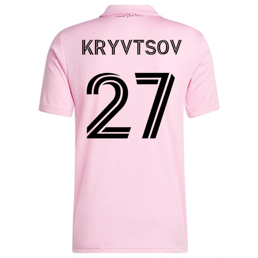 Kinder Sergiy Kryvtsov #27 Rosa Heimtrikot Trikot 2023/24 T-Shirt Belgien