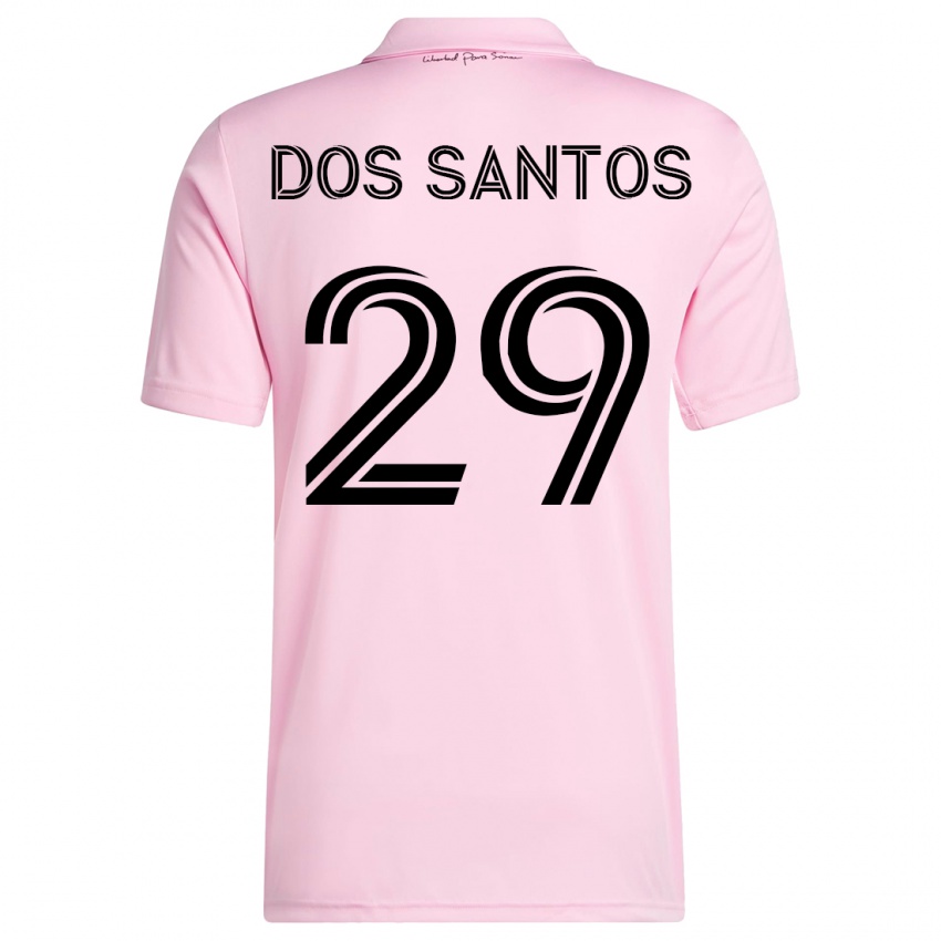 Kinder Cj Dos Santos #29 Rosa Heimtrikot Trikot 2023/24 T-Shirt Belgien