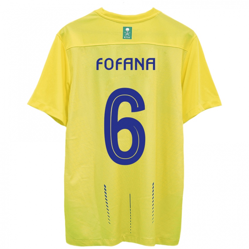 Kinder Seko Fofana #6 Gelb Heimtrikot Trikot 2023/24 T-Shirt Belgien