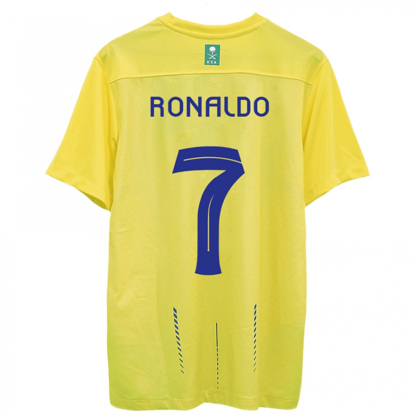 Kinder Cristiano Ronaldo #7 Gelb Heimtrikot Trikot 2023/24 T-Shirt Belgien