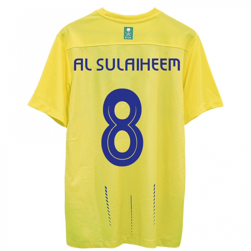 Kinder Abdulmajeed Al-Sulaiheem #8 Gelb Heimtrikot Trikot 2023/24 T-Shirt Belgien