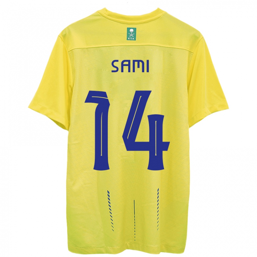 Kinder Sami Al-Najei #14 Gelb Heimtrikot Trikot 2023/24 T-Shirt Belgien