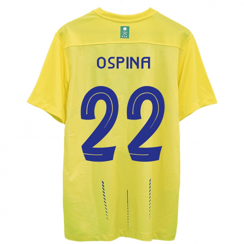 Kinder David Ospina #22 Gelb Heimtrikot Trikot 2023/24 T-Shirt Belgien