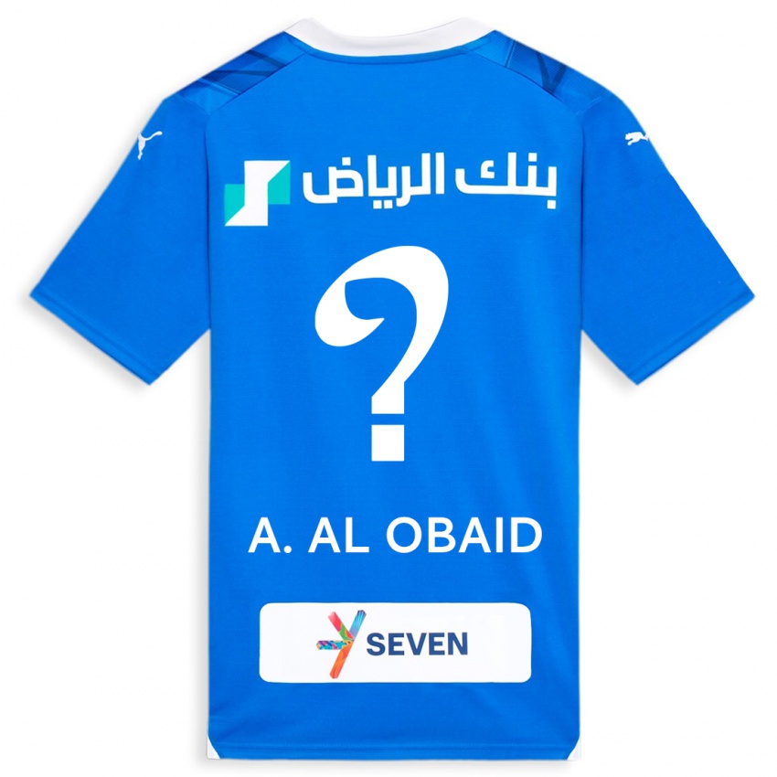 Kinderen Abdulrahman Al-Obaid #0 Blauw Thuisshirt Thuistenue 2023/24 T-Shirt België