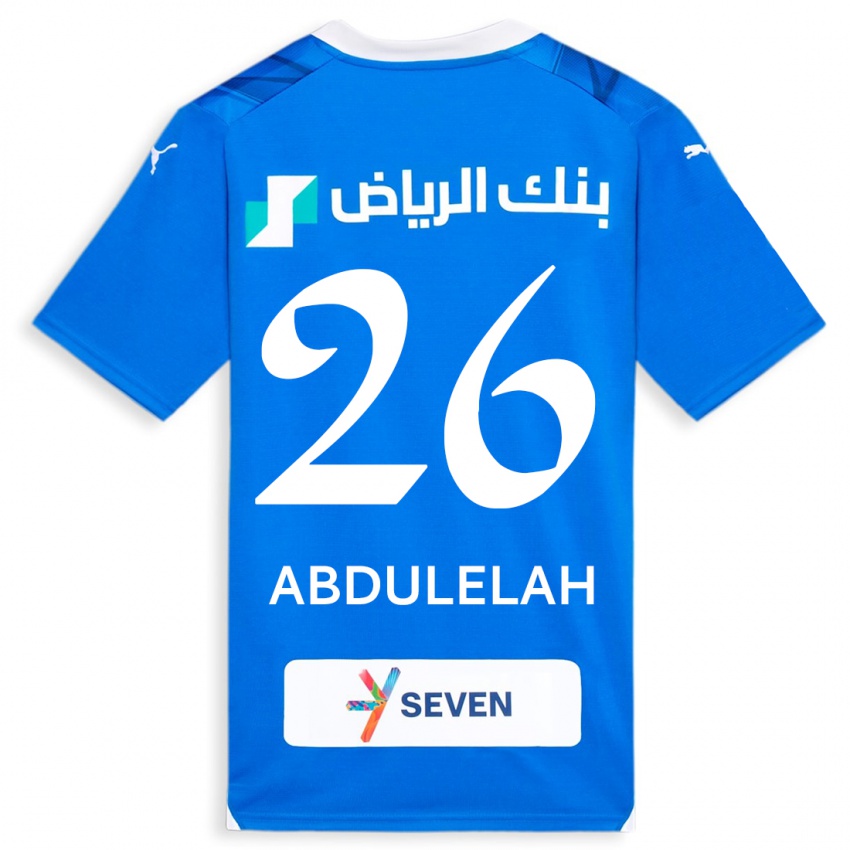 Kinder Abdulelah Al-Malki #26 Blau Heimtrikot Trikot 2023/24 T-Shirt Belgien