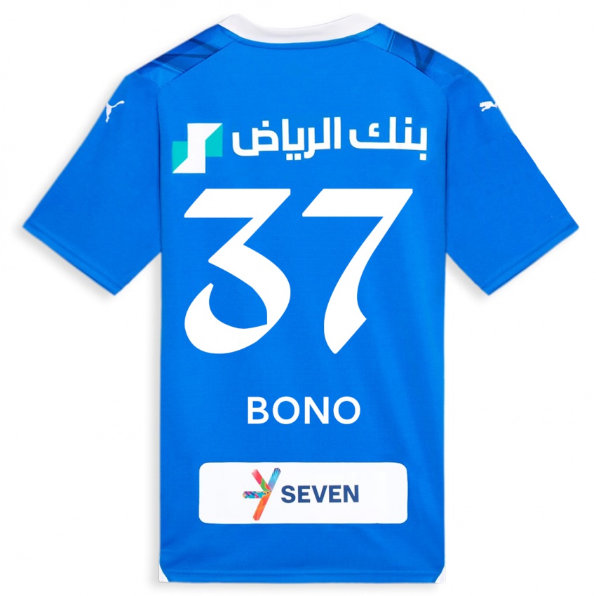 Kinderen Bono #37 Blauw Thuisshirt Thuistenue 2023/24 T-Shirt België