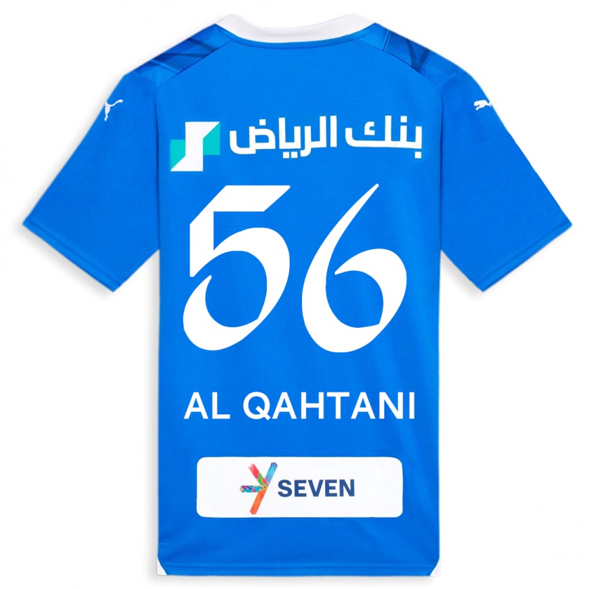 Kinder Mohammed Al-Qahtani #56 Blau Heimtrikot Trikot 2023/24 T-Shirt Belgien