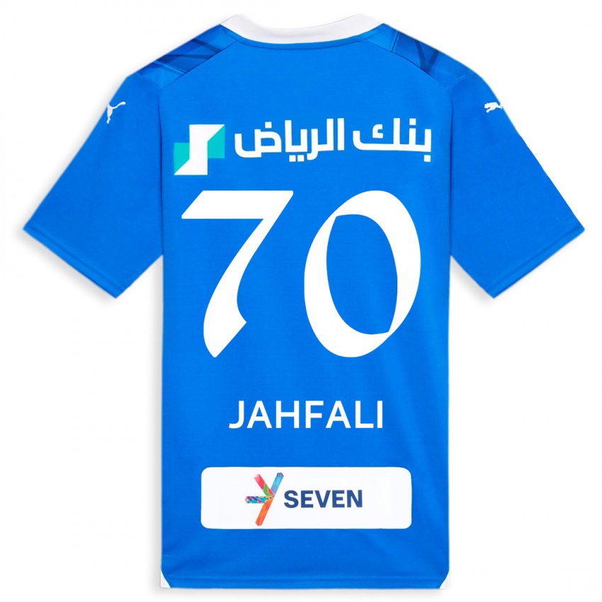 Kinder Mohammed Jahfali #70 Blau Heimtrikot Trikot 2023/24 T-Shirt Belgien