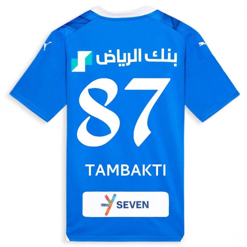 Kinder Hassan Tambakti #87 Blau Heimtrikot Trikot 2023/24 T-Shirt Belgien
