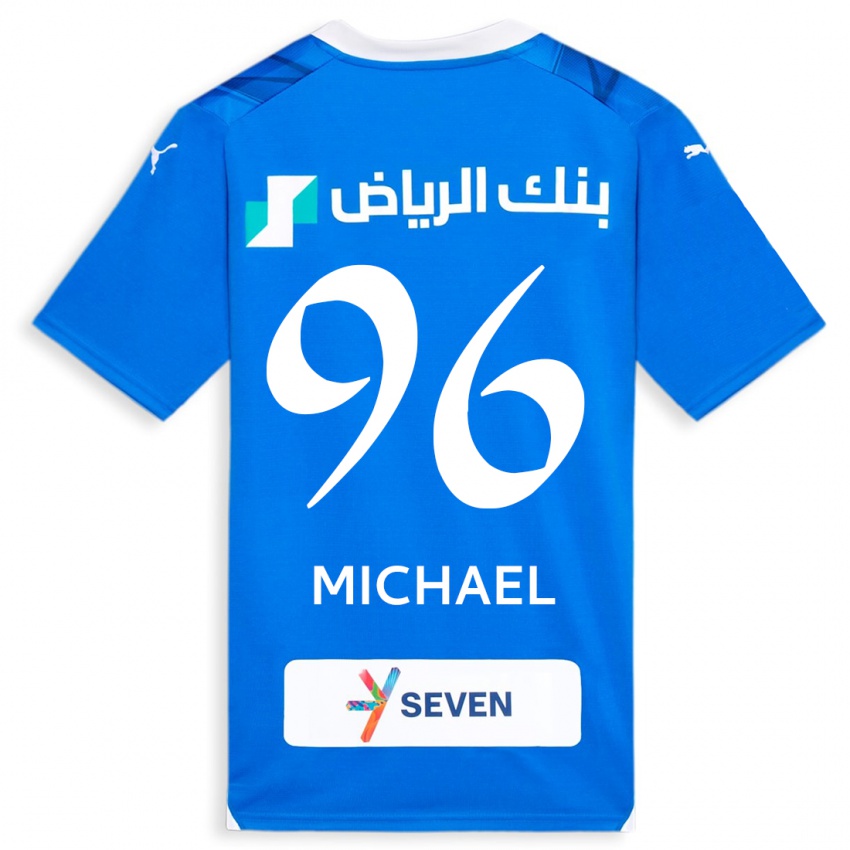 Kinderen Michael #96 Blauw Thuisshirt Thuistenue 2023/24 T-Shirt België