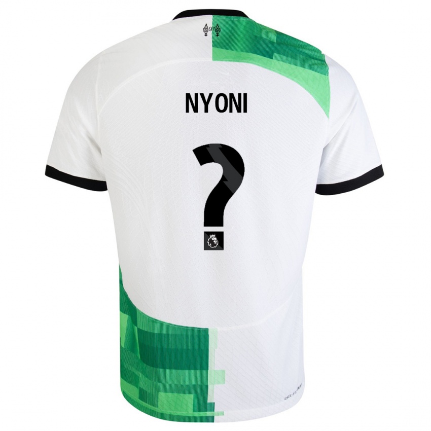 Kinder Trey Nyoni #0 Weiß Grün Auswärtstrikot Trikot 2023/24 T-Shirt Belgien