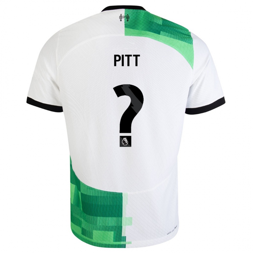Kinderen Lucas Pitt #0 Wit Groen Uitshirt Uittenue 2023/24 T-Shirt België