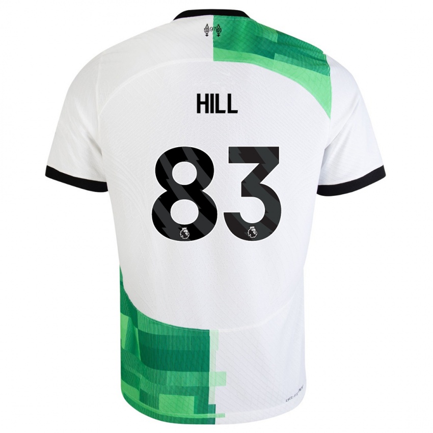 Kinderen Tom Hill #83 Wit Groen Uitshirt Uittenue 2023/24 T-Shirt België