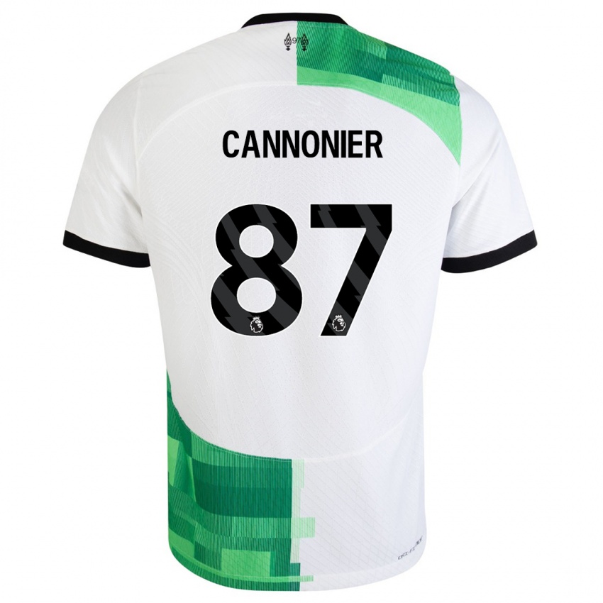 Kinderen Oakley Cannonier #87 Wit Groen Uitshirt Uittenue 2023/24 T-Shirt België