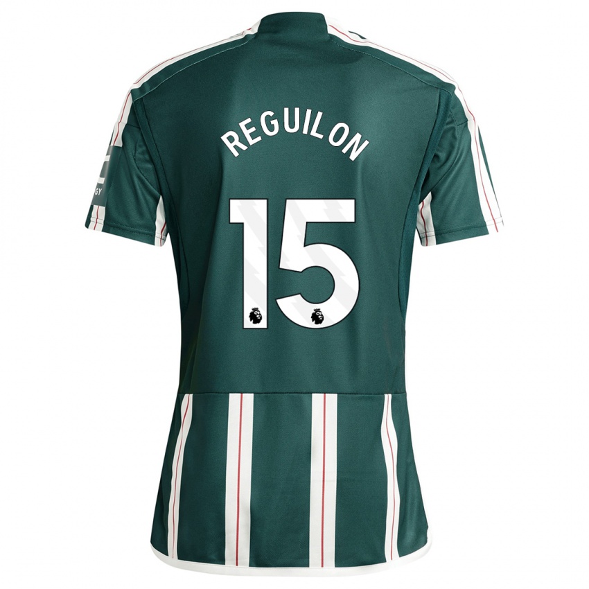 Kinder Sergio Reguilon #15 Dunkelgrün Auswärtstrikot Trikot 2023/24 T-Shirt Belgien