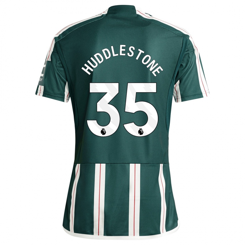 Kinder Tom Huddlestone #35 Dunkelgrün Auswärtstrikot Trikot 2023/24 T-Shirt Belgien