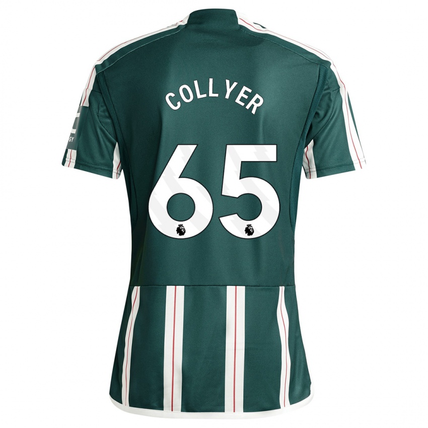 Kinder Toby Collyer #65 Dunkelgrün Auswärtstrikot Trikot 2023/24 T-Shirt Belgien