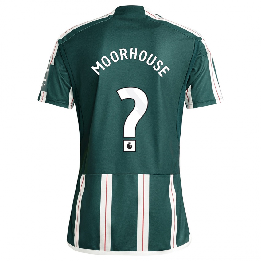 Kinder Jack Moorhouse #0 Dunkelgrün Auswärtstrikot Trikot 2023/24 T-Shirt Belgien
