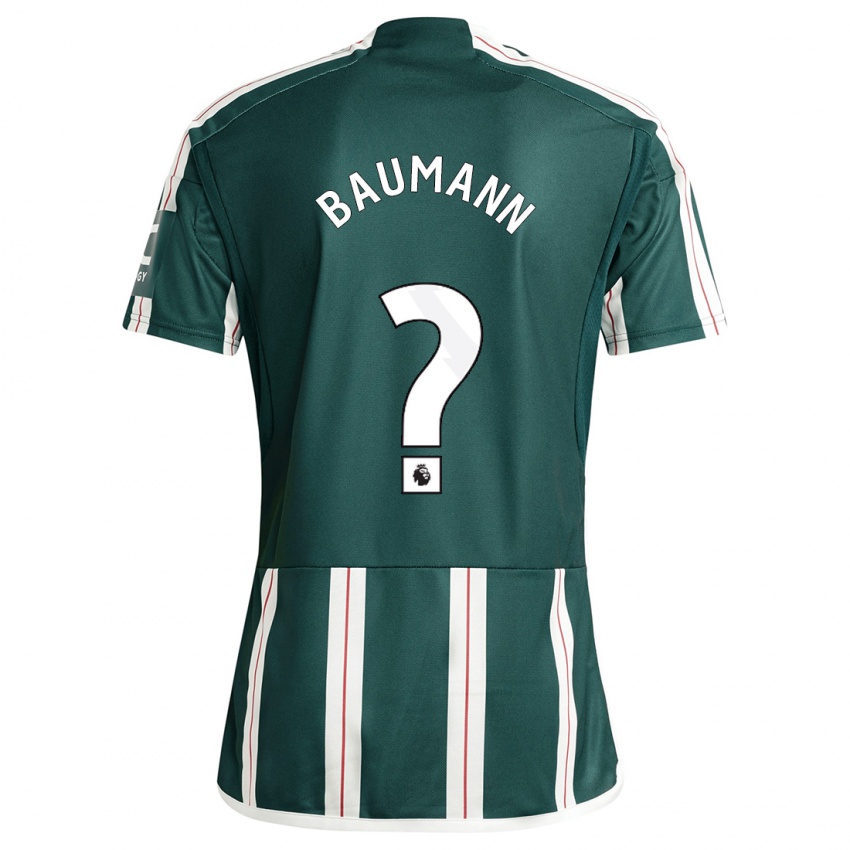Kinder Zach Baumann #0 Dunkelgrün Auswärtstrikot Trikot 2023/24 T-Shirt Belgien