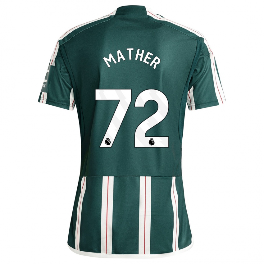 Kinder Sam Mather #72 Dunkelgrün Auswärtstrikot Trikot 2023/24 T-Shirt Belgien