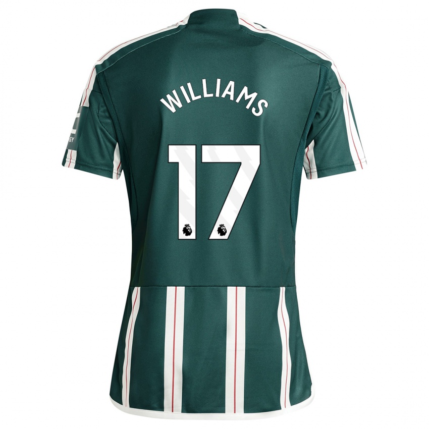 Kinder Rachel Williams #17 Dunkelgrün Auswärtstrikot Trikot 2023/24 T-Shirt Belgien
