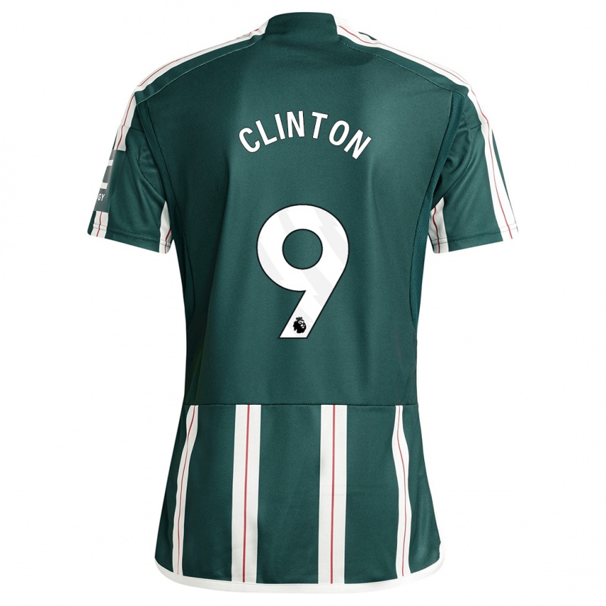 Kinder Grace Clinton #9 Dunkelgrün Auswärtstrikot Trikot 2023/24 T-Shirt Belgien