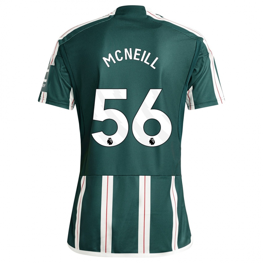 Kinder Charlie Mcneill #56 Dunkelgrün Auswärtstrikot Trikot 2023/24 T-Shirt Belgien