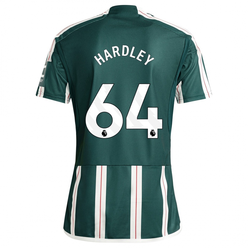 Kinder Bjorn Hardley #64 Dunkelgrün Auswärtstrikot Trikot 2023/24 T-Shirt Belgien