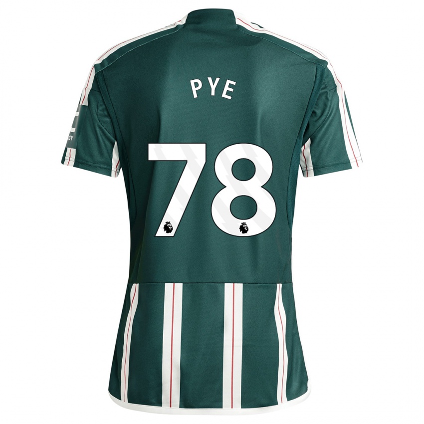 Kinder Logan Pye #78 Dunkelgrün Auswärtstrikot Trikot 2023/24 T-Shirt Belgien