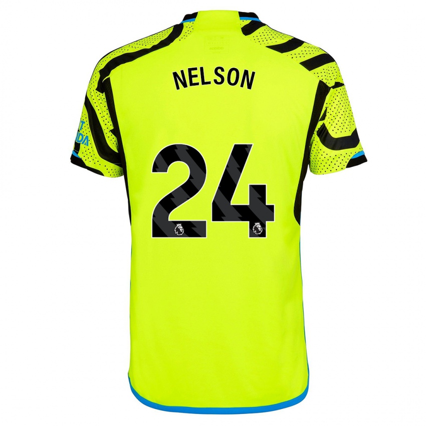 Kinder Reiss Nelson #24 Gelb Auswärtstrikot Trikot 2023/24 T-Shirt Belgien