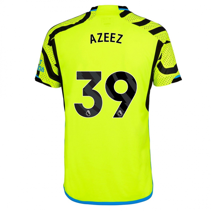 Kinder Miguel Azeez #39 Gelb Auswärtstrikot Trikot 2023/24 T-Shirt Belgien
