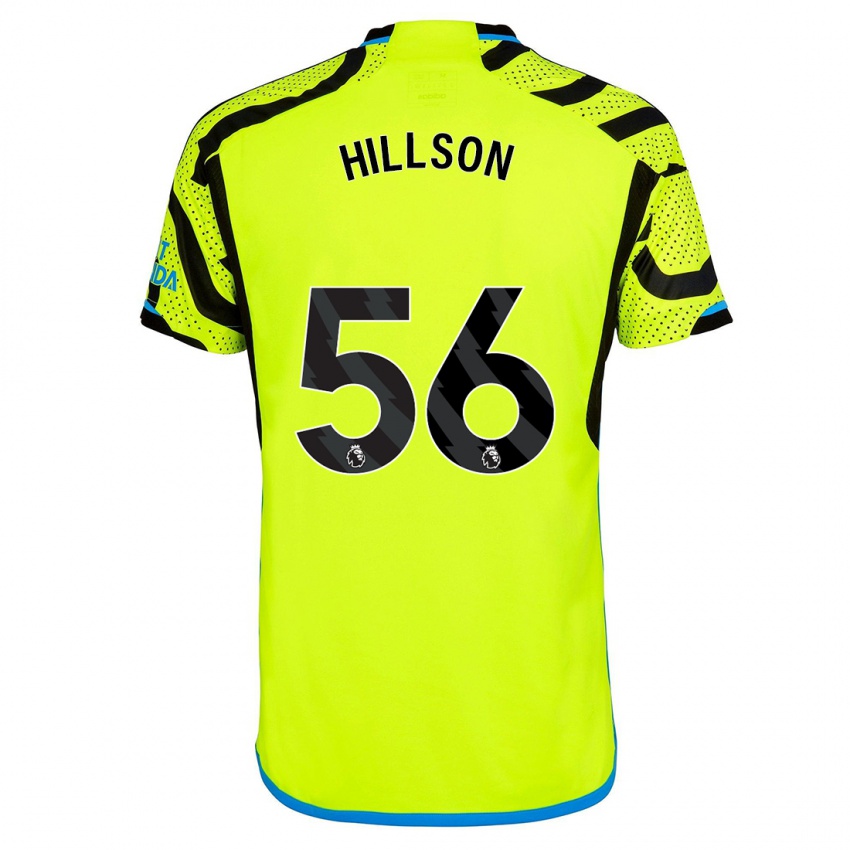 Kinder James Hillson #56 Gelb Auswärtstrikot Trikot 2023/24 T-Shirt Belgien