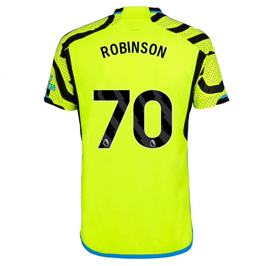 Kinder Josh Robinson #70 Gelb Auswärtstrikot Trikot 2023/24 T-Shirt Belgien