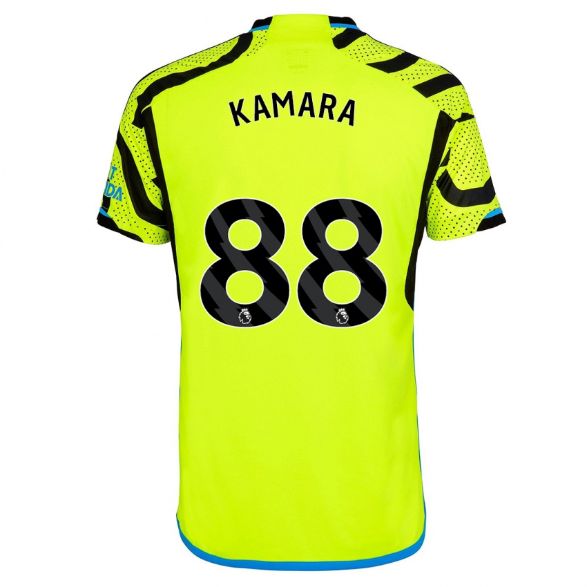 Kinder Osman Kamara #88 Gelb Auswärtstrikot Trikot 2023/24 T-Shirt Belgien
